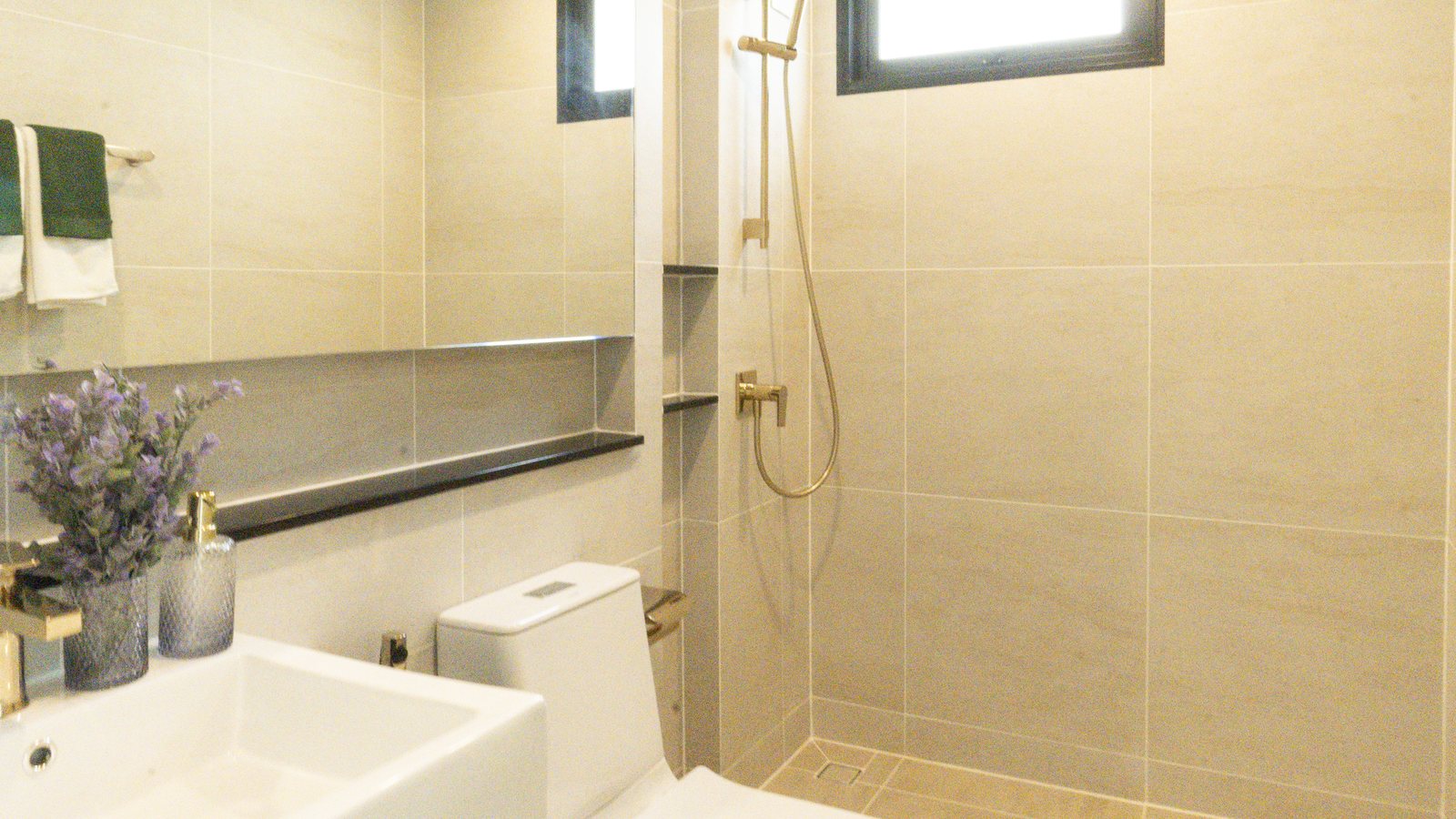 Bathroom with a freestanding tub